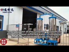 System rozpuszczalnika wody z dwóch zbiorników ze stali nierdzewnej